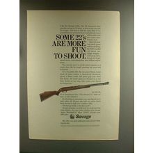 1967 Savage 6-DL Rifle Ad - More Fun to Shoot