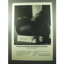 1969 American Cancer Society Ad - Give Up Cigarettes
