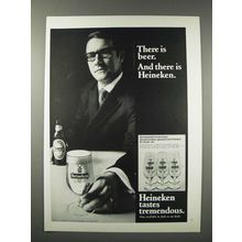 1970 Heineken Beer Ad - There is Beer