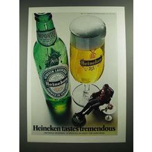 1970 Heineken Beer ad - Tastes Tremendous