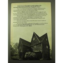 1971 American Wood Council Ad - 325 New England Winters