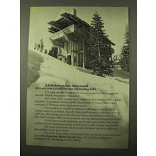 1971 American Wood Council Ad - Save on Heating Bills