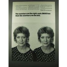 1972 Norfolk Virginia Ad - Secretary on the Right