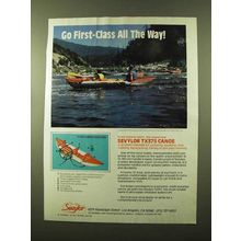 1984 Sevylor TX375 Canoe Ad - Go First-Class All Way