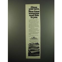 1984 Recording for the Blind Ad - Close Your Eyes