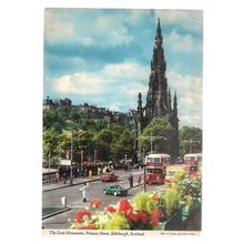 THE SCOTT MONUMENT PRINCESS STREET, EDINBURGH, SCOTLAND used postcard 1982 pm =
