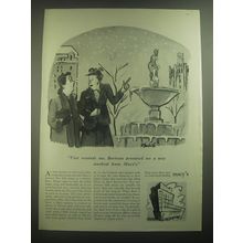 1945 Macy's Department Store Ad - Bertram promised me a new Muskrat
