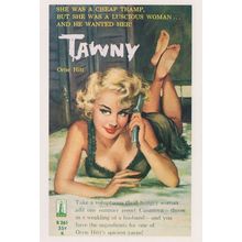 Tawny Casanova Holiday Risque Pulp Sexy 1950s Book Postcard
