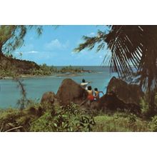 Seychelles Port Launey Mahe 1970s Postcard