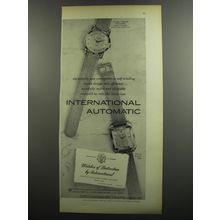 1953 International Watches Ad - An entirely new conception in self-winding