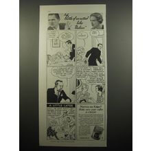 1933 Chase & Sanborn Coffee Ad - Both of us acted like babies