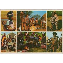 Bantu People South African Transkei Tembu Zulu African Postcard