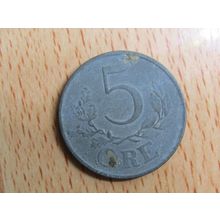 Denmark 1944 5 Ore Coin