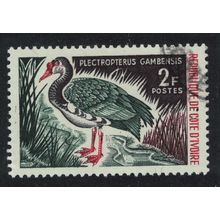Ivory Coast Spur-winged goose Bird 2f 1966 Canc SG#262 MI#300 Sc#232