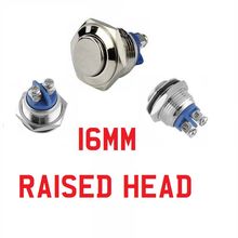 Metal Waterproof 16mm max 250V/3A Push Button Momentary Horn Switch Start