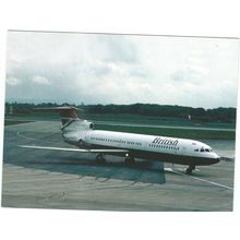TRIDENT AIRCRAFT BRITISH AIRWAYS. AT MANCHESTER AIRPORT CARD NO W 23