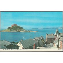 St Michael's Mount and Marazion, Cornwall, 1978 - Harvey Barton Postcard