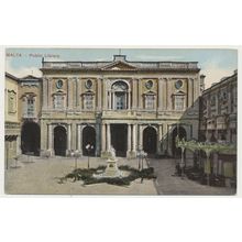 MALTA Valletta Public Library early 20th C. RPPC The Gran Studio