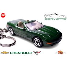 HTF RARE KEYCHAIN GREEN CHEVY CORVETTE C5 CONVERTIBLE CUSTOM