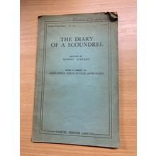1951 "THE DIARY OF A SCOUNDREL" COMEDY DRAMA PLAY FICTION PAPERBACK BOOK (P2)