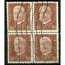 1928 Michel 420 - fine used (o) - block of 4