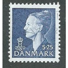 DEN 1997 5.25KR 'QUEEN MARGRETHE II' FINE USED (EBID43-069)