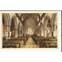 Shropshire ELLESMERE Church Interior Postcard by Valentine (G.8781)