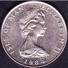 1984 Isle of Man 10 Pence Coin