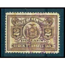 Used Revenue $2 N.Y. Stock Transfer Very Fine WA2871