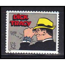 3000m 32c Dick Tracey Fine MNH V4476