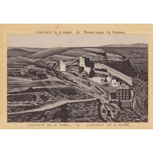 Convent Couvent Of De S Saba Antique Postcard