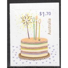 2025 CHERISHED CELEBRATIONS, CAKE, MINT NEVER HINGED SELF-ADHESIVE STAMP.