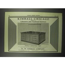 1929 Kimball-Chicago Physics Laboratory Table Ad
