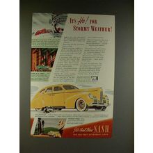 1939 Nash 4-door Sedan Car Ad - Ho! For Stormy Weather!