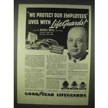 1939 Goodyear Lifeguards Tires Ad - Protect Employees