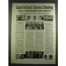 1939 Winchester Model 52 Rifle and Ammunition Ad - Samsoe, Breuler, Varley