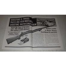 1939 Winchester Model 52 Marksman Grade Rifle and EZXS Ammunition Ad