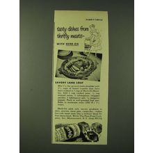 1948 Herb-Ox Bouillon Cubes Ad - Savory Lamb Loaf recipe