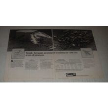 1985 Union Carbide Temik Ad - An ounce of trouble can cost you a ton of peanuts