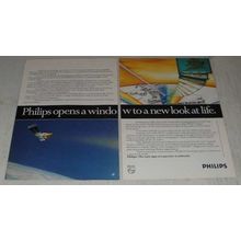 1988 Philips Technology Ad - Opens a Window to a New Look at Life