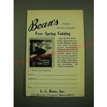 1973 L.L. Bean Ad - Bean's Outdoor sporting specialties