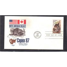 FDC Artmaster 2331 22c Raccoon (Cachet-U/A) CV40938