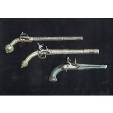 Turkish XIX Century Flint Lock Pistol Turkey Istanbul Old Gun Postcard