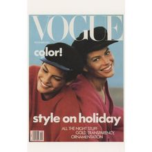 Carre Otis & Linda Evangelista Suntanned Vogue MagazinePostcard