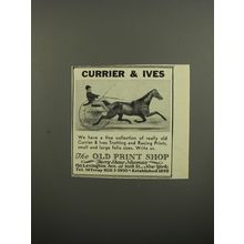 1953 The Old Print Shop Advertisement - Currier & Ives