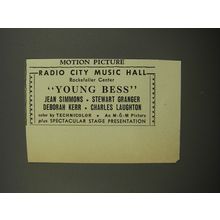 1953 Young Bess Movie Ad - Radio City Music Hall Rockefeller Center
