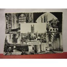 multiview, GLOUCESTER CATHEDRAL. unused vintage postcard RP /