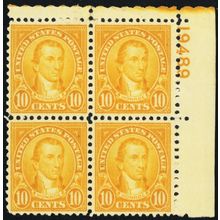 642, Mint VF NH 10¢ Plate Block *..- Stuart Katz