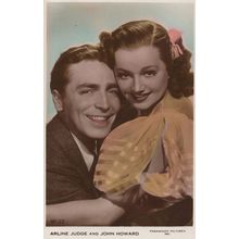 Arline Judge & John Howard Child Film Star RPC Old Postcard