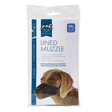 Top Performance Lined Nylon Dog Muzzles 4XL
